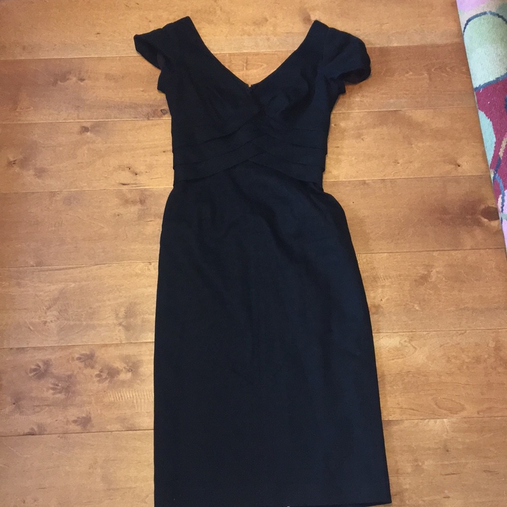 Flattering Black Rebecca Taylor Dress